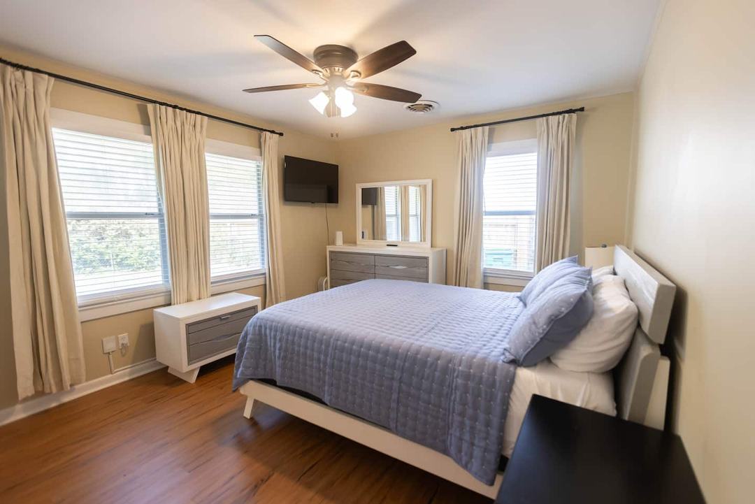 Bedroom 1 with a queen bed